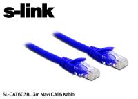 S-LINK SL-CAT603BL 3MT MAVİ CAT6  KABLO